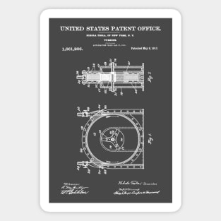 Tesla Turbine Patent White Magnet